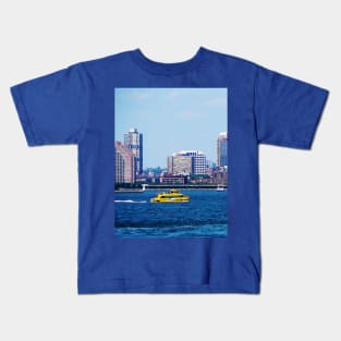 Manhattan NY - New York Water Taxi Kids T-Shirt